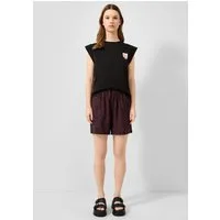 QS Shorts Hose Shorts aus Viskosemix mit Elastikbund