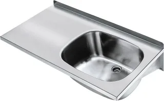 KWC Aquarotter Mehrzweckbecken, SIRIUS, Edelstahl, 1000x230x500 mm, Ablagefläche links, 2000100077 2000100077