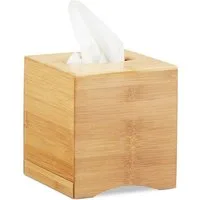 relaxdays Kosmetikbox Kosmetiktücherbox quadratisch