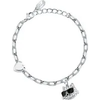 KARL LAGERFELD Armband Karl Lagerfeld Damen-Armband Edelstahl 28 Kristall