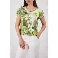 Monari T-Shirt Shirt Blume Allover Regular fit mit Blumenprint