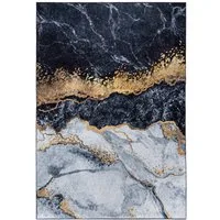 Mazovia Designteppich Modern Teppich für Wohnzimmer, Schlafzimmer, Esszimmer, 80 x 150 cm, Kurflor, Waschbar in Waschmaschine, Höhe 5 mm, Rutschfest