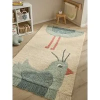 benuta Kinderteppich Iggy, rechteckig, Höhe: 11 mm, Kunstfaser, Berber, Ethno-Style, Wohnzimmer