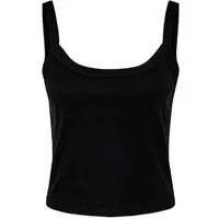 Bella + Canvas Crop-Top 1er/2er Pack - Kurzes Spaghetti Träger Top / Spaghettiträgertop (1-tlg) Gr. XS bis XXL- bauchfrei