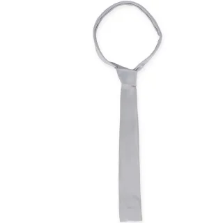 Halsüberkopf Accessoires - Krawatte Satin silber - Gr. - OS