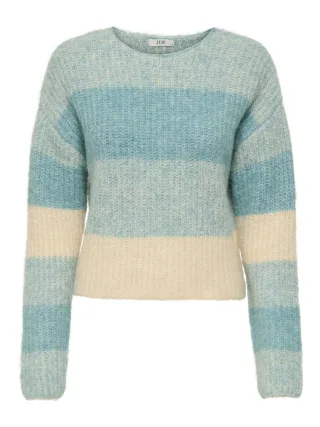 JDY - JDYVERONICA L/S O-NECK PULLOVER KNT Sea Pine - Gr. - XL