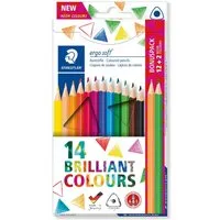 STAEDTLER Buntstift STAEDTLER Buntstifte ergosoft dreikant Bonuspack 14 Stück