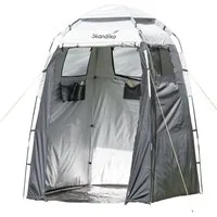 Skandika Kuppelzelt Camping Duschzelt, Umkleidezelt, Toilettenzelt, Personen: 1 (Abmessung 150 x 150 cm, Tragetasche, Handtuchhalter innen und außen), 230 cm Stehhöhe, Blickdicht, separater Boden, Toilettenzelt