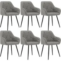 Woltu 4-Fußstuhl (Set, 6 St), Esszimmerstühle ergonomischer aus Kunstleder