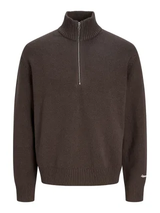JACK&JONES - JORNORREBRO KNIT HALF ZIP SN - Gr. - XL