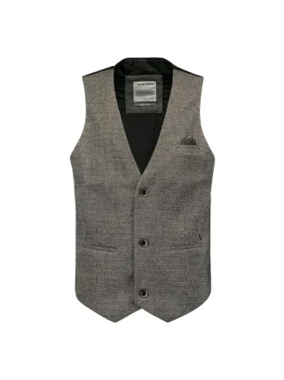 No Excess - Jerseyweste mit Stretch grau/schwarz - Gr. - 48