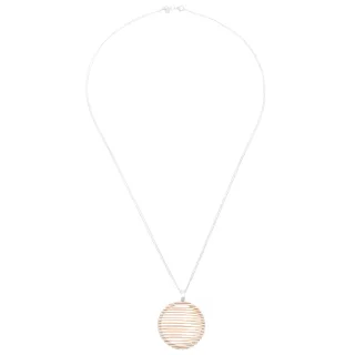 Orphelia Damen-Kette aus 925er Sterlingsilber mit Anhänger – Silber/Rose ZK-7180/1