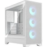 Pop 2 Air White TG RGB, Tower-Gehäuse weiß, Tempered Glass