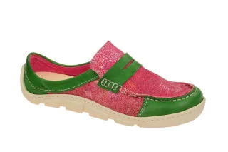 Eject FLIGHT_D 16161/1 green-red Damenschuhe Slipper Clogs Echtleder rot gr?n