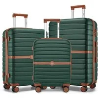 KONO Handgepäckkoffer Koffer Trolley ABS+PC Hartschalenkoffer