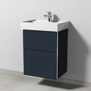 Sanipa 3way Waschtischunterbau zu Villeroy & Boch Collaro Waschtisch mit 2 Auszügen, Marine-Matt BP8321R