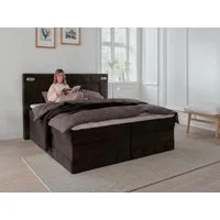 OTTO home Boxbett PHILLIPA inkl. Bettkasten, wahlweise mit LED-Leuchten, Breite: 180cm, inkl. Kaltschaum-Topper, in verschiedenen Farben erhältlich