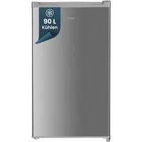 homeX Kühlschrank CS0881-S, 85 cm hoch, 47.5 cm breit, 90 Liter, Vollraumkühlschrank ohne Gefrierfach, klein, freistehend
