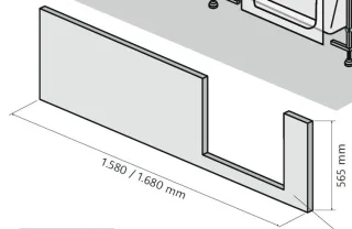 HSK Dobla Frontschürze, 160cm, für Einstieg links, 540162 540162