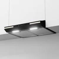 CIARRA Unterbauhaube 60 cm Dunstabzugshaube A+ 300 m³/h SensorTouch Abluft & Umluft VM6921B 60 cm Dunstabzugshaube A+ 300 m³/h SensorTouch Abluft & Umluft VM6921B, Leise Abzugshaube 3 Stufen mit LED, Elegantes Design, Schwarz