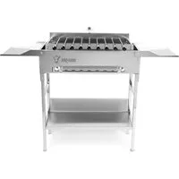 BBQ-Toro Drehspieß Edelstahl Grill mit Spießaufsatz 9 Spießen Grillrost Motor