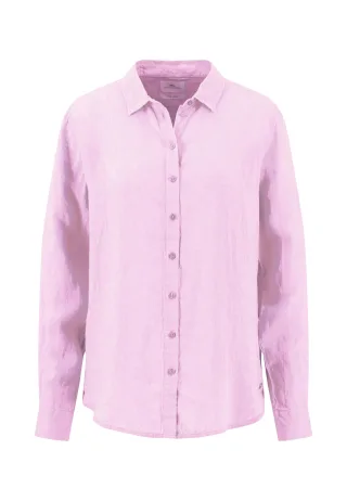 FYNCH-HATTON - BLOUSE LINEN MELANGE sorbet rose - Gr. - 36