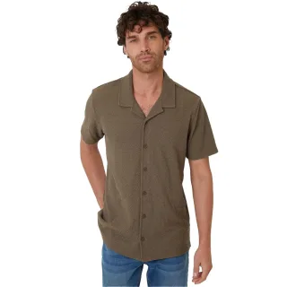 Threadbare - "Selkirk" Hemd für Herren, leger (Khakigrün)