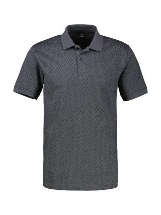 LERROS - POLO-KNOPF LAVA GREY - Gr. - M