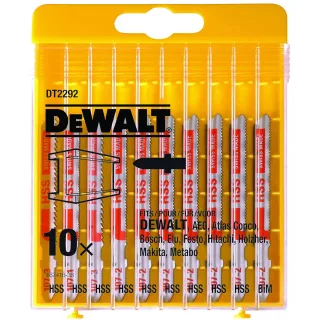 DEWALT HSS Stichsägeblätter Set für Metall 10-tlg. - DT2292-QZ