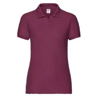 Fruit of the Loom - "65/35" Poloshirt für Damen (Burgunderrot)