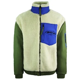 Puma X Versuch Sherpa Bomber Reißverschluss olive Beige Herrenjacke 598257 75