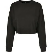 Build Your Brand Sweatshirt Daman Sweat Terry Cropped Crew, bauchfreies Shirt