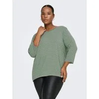 ONLY CARMAKOMA 3/4-Arm-Shirt CARLINA 3/4 SLEEVE V-NECK BLOUSE JRS
