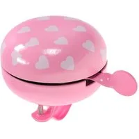 Non-Branded Fahrradklingel Fahrrad Retro Klingel Ding Dong Rosa mit weissen, (1-tlg)