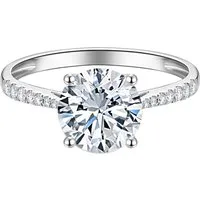 Jumpeak Diamantring 585 Gold, 1 Karat runder Diamant, Damen-Ehering mit echtem Diamanten, E, vs1, 3EX, IGI-Zertifikat Damen-Diamantring, Hochzeitsgeschenk