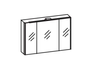 Artiqua LED-Spiegelschrank mit Farbtemperaturwechsel, Castello Eiche quer NB, 074-SDT-1-10- 074-SDT-1-10-426