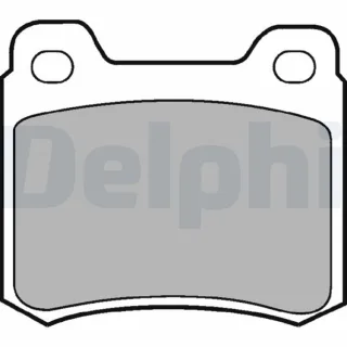 Delphi Bremsbel?ge hinten Mercedes 190 E-Klasse