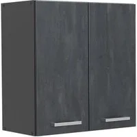Vicco Hängeschrank R-Line, Schwarz Beton/Anthrazit, 60 cm (1-St)