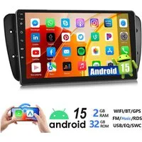 ESSGOO 64/128G Für Seat Ibiza IV 6J 2009-13 Android 15 Carplay GPS Navi RDS Autoradio (RDS, 4+64GB(optional), FM, AM, DAB+ (optional), GPS Navi Android Auto Bluetooth EQ USB WIFI IPS Touchscreen)