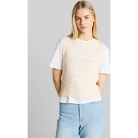 TOM TAILOR Denim Strickpullover Pullover & Strickjacken Pullunder mit Lochmuster