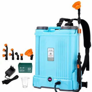 GOCHIFIX Electric Backpack Sprayer 4.2 Gallon 8000mAh Battery 12V Pure Copper Motor 6 Spray Modes Power Sprayer