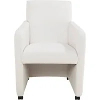 exxpo - sofa fashion Esszimmersessel Barista, Loungesessel auf Rollen mit hoher Bodenfreiheit, Sessel Barista Clubsessel auf Rollen, schmale Armlehnen