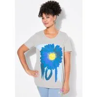 MIAMODA T-Shirt T-Shirt Blüten-Motiv