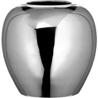 Fink Dekovase LOSONE (1 St), Tischvase aus Metall, vernickelt, Höhe 25 cm x Ø 25 cm