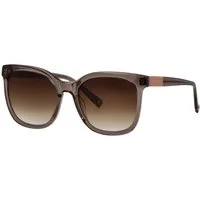BRENDEL eyewear Sonnenbrille (1-St) Schmetterlingsform, Vollrand, Verlaufstönung, taupefarbener Rahmen