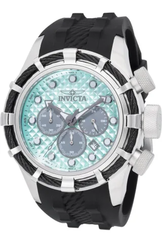 Invicta Bolt 49164 Herrenarmbanduhr - Quarzwerk - Edelstahl mit Blauem Zifferblatt - 50 mm