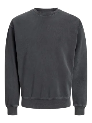 JACK&JONES - JJECHARGE FADED SWEAT CREW NECK NOOS castlerock - Gr. - XXL