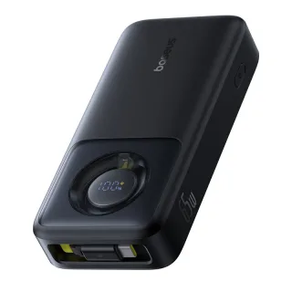 Baseus NOMOS Series 65W 74Wh 20000mAh Power Bank Built-in Type-C Cable External Battery Power Supply with 2 Inputs & 2 O