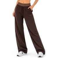 Smilodox Jogginghose Yelin, Trainingshose Damen Oversized Fit Wide-Leg mit Tunnelzug Elastischer Bund, Kordelzug, Weites Bein, Dezentes Logo, Freizeit