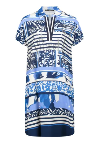 Betty Barclay - Sommerkleid Blau/Weiß - Gr. - 46